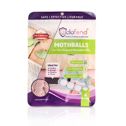 Mothballs in Pea Shaped Box - Pack of 4 boxes