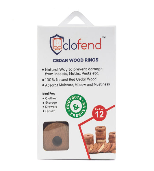 Natural Red Cedar Wood Rings - Pack of 12