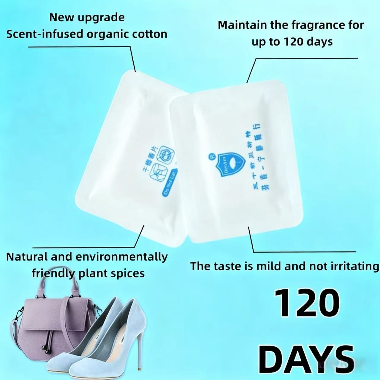 Clothes Freshener Scented Chips | Long Lasting & Non-Toxic Fragrance Cards for Drawers, Storage & Wardrobe | 100% Natural | 12 Chips, Up to 6 Months